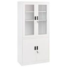 ARMARIO DE AÇO COM PORTA DE VIDRO SUPERIOR