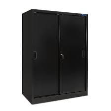 Armário metálico de Escritório Persiana 200 x 120 - Preto