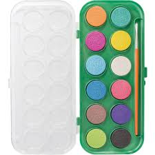 Tinta aquarela 12 Cores