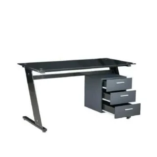 SECRETARIA PC MTAL/VIDR+GAV140X70X76 2PC