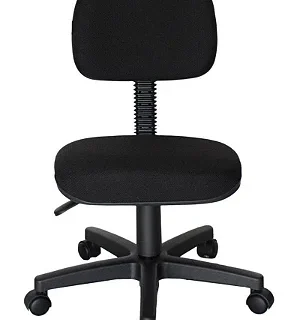 CADEIRA GIRATÓRIA PLANA PRETA