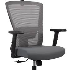 Cadeira De Escritório Tela Mesh Cinza