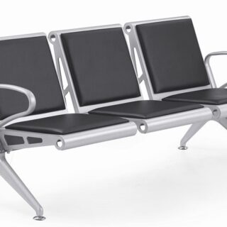 LONGARINA INOX AMOFADADA 3 LUGARES